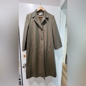Vintage Calvin Klein Green Trench Coat
